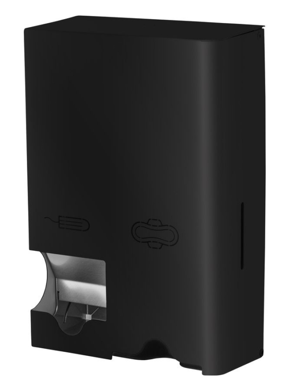 Mediqo-line MediQo-Line dispenser klein voor maandverband en tampons - RVS/zwart