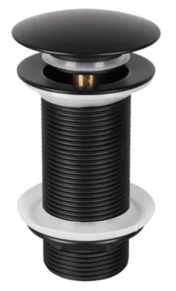 Novioproducts Click waste plug/afvoerplug voor fontein/waskom - mat zwart